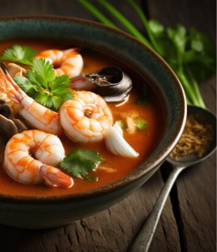 Prawns Hot and Sour Soup