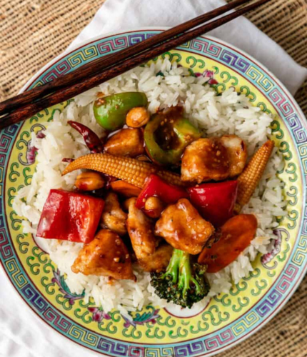 Paprika Chicken in Hunan Sauce