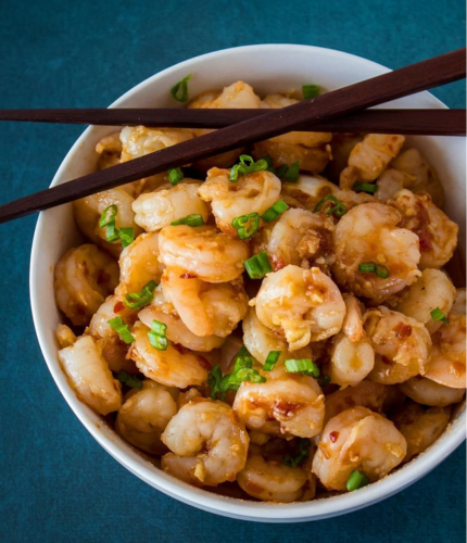 Prawns in Hunan Sauce