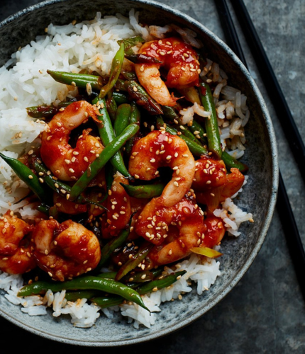 Prawns Chilly Garlic Rice