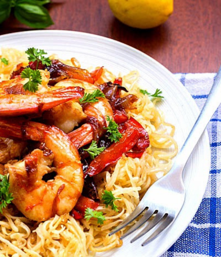 Prawns Pan Fried Noodles