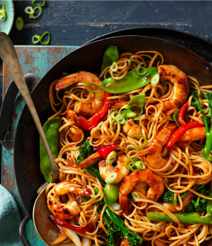 Prawns Chilly Garlic Noodles