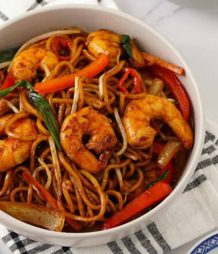 Prawns Schezwan Noodles