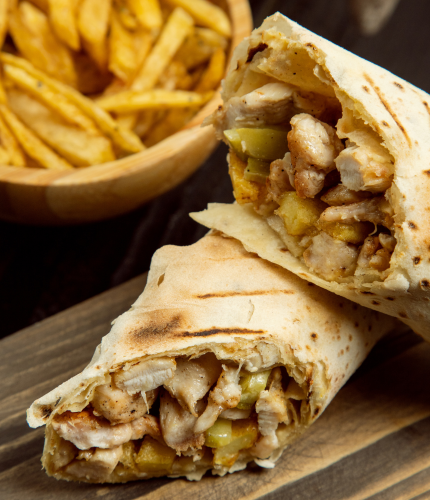 French Fries Shawarma