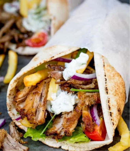 Open BBQ Chicken Shawarma