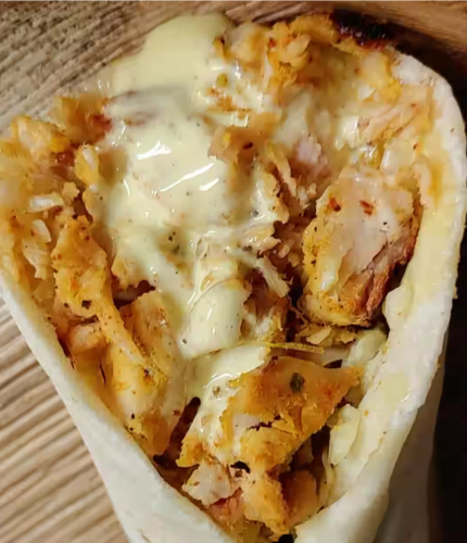 Cheesy Afghani Shawarma