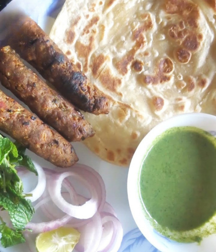 Chicken Seekh Paratha