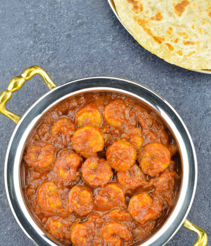 Prawns Masala With 2 Rumali Roti